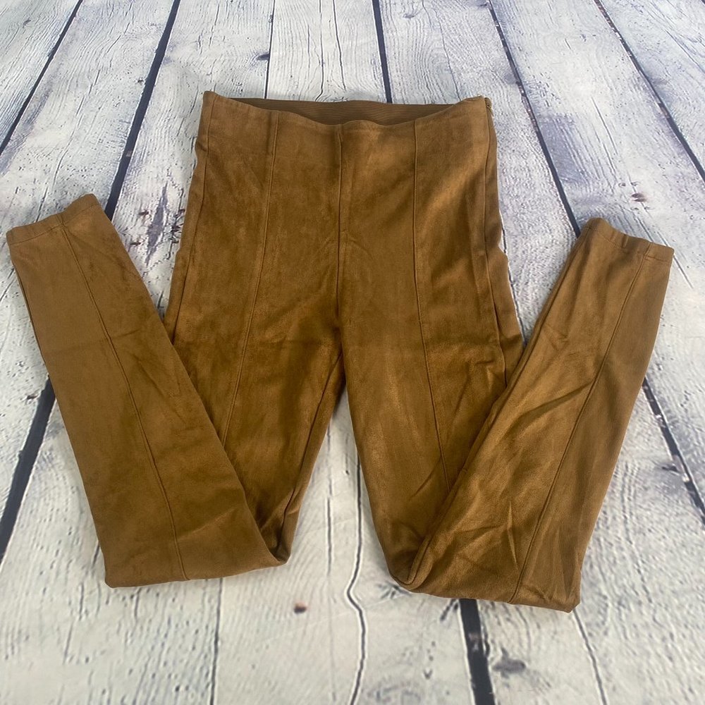 Ci Sono Faux Suede Saddle Legging Pants - Picture 4 of 7